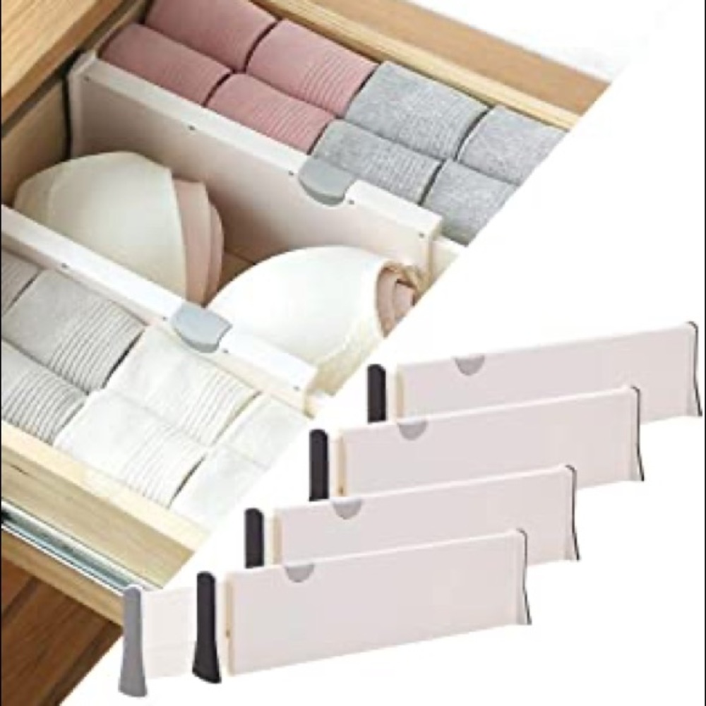 Drawer Dividers 4 Pack + 1 Underwear Organizer - Picture 2 of 5